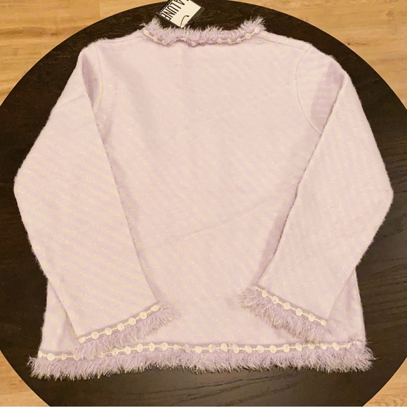 LA LUNE Knitted Heart Shape Buttons Design cardigan sweater - Picture 7 of 12